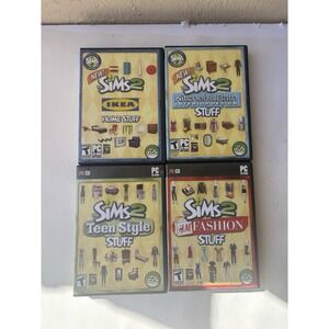 PC Sims 2: IKEA Home Stuff -Kitchen & Bath - Teen Style - H&M Fashion Stuff 4 CD